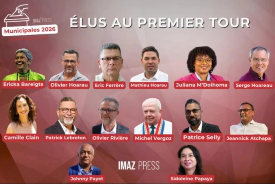 14 maires, dont 4 femmes, élus ou réélus au premier tour : du jamais vu à La Réunion