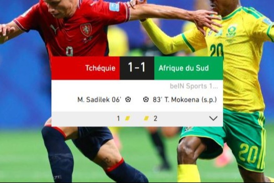 Tchéquie - Afrique du Sud : La Tchéquie rejointe par les Bafana Bafana